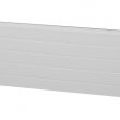 Panel lamelový se zámky proti sevření prstů, povrch woodgrain, výška sekce 500 nebo 610 mm, tloušťka 40 mm, barva bílá RAL 9010.