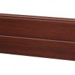 Panel drážkový se zámky proti sevření prstů, povrch hladký, výška sekce 500 nebo 610 mm, tloušťka 40 mm, barva imitace dřeva mahagon.