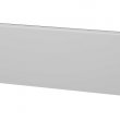 Panel hladký se zámky proti sevření prstů, výška sekce 500 nebo 610 mm, tloušťka 40 mm, barva bílá RAL 9010.