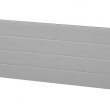 Panel lamelový, povrch hladký (Hoesch), výška sekce 488 nebo 610 mm, tloušťka 40 mm, barva bílá RAL 9002.