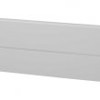 Panel drážkový se zámky proti sevření prstů, povrch hladký, výška sekce 500 nebo 610 mm, tloušťka 40 mm, barva bílá RAL 9010.