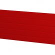 Panel lamelový, povrch stucco, výška sekce 500 nebo 610 mm, tloušťka 40 mm, barva červená RAL 3000.